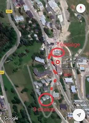 Plan de l'établissement Chalet Chamois Domaine des Arcs sauna