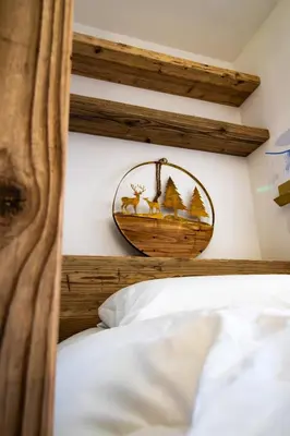 Un ou plusieurs lits dans un hébergement de l'établissement Superb renovated apartment Turios 1
