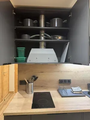 Cuisine ou kitchenette dans l'établissement MyHome RPP184 - Emplacement imbattable, Studio 4 pax remis à neuf !