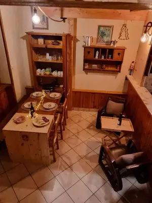 Coin salon dans l'établissement La grange d'Alexandre 6 personnes