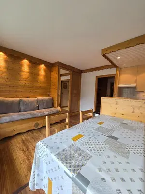 Coin salon dans l'établissement BEC 562 - Beautiful apt 4pers - Tignes le Lac