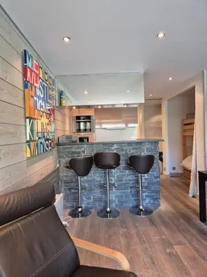 Coin salon dans l'établissement BEC 563 - Beautiful apartment T2 lake view