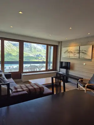 Coin salon dans l'établissement BEC 563 - Beautiful apartment T2 lake view
