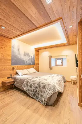 Un ou plusieurs lits dans un hébergement de l'établissement La Caretta - Vieux village - Appartement 10 personnes 150m2