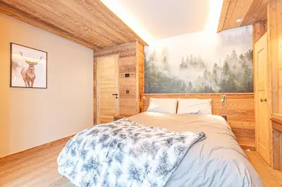 Un ou plusieurs lits dans un hébergement de l'établissement La Caretta - Vieux village - Appartement 10 personnes 150m2