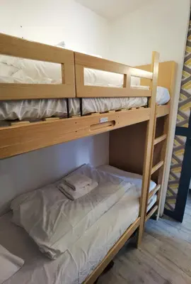 Un ou plusieurs lits dans un hébergement de l'établissement MyHome - PSO37 - Studio cosy 4 pax Val Claret