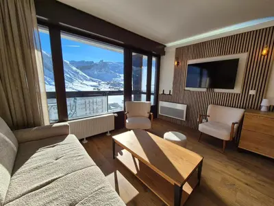 Vue générale sur la montagne ou vue sur la montagne depuis l'appartement