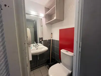 Salle de bains dans l'établissement Charmant studio - pied des pistes