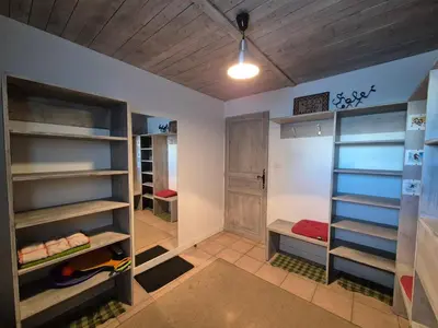 Un ou plusieurs lits superposés dans un hébergement de l'établissement Chalet Cent Names - 8 pers - St Foy Station