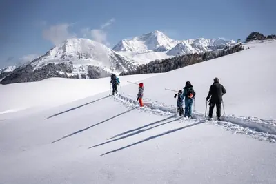 L'établissement l'Ourson appartement central champagny la plagne en hiver