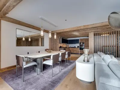 Télévision ou salle de divertissement dans l'établissement Appartement de standing Val d'Isère, 12 pers, animaux admis - FR-1-567-135