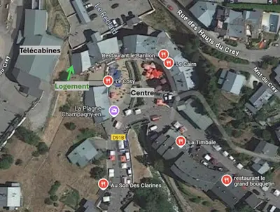 Quartier de l'appartement ou autre quartier proche
