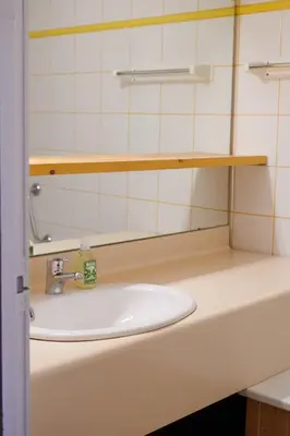 Salle de bains dans l'établissement Studio cosy Plan Peisey 1600m