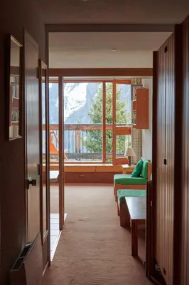 Vue générale sur la montagne ou vue sur la montagne depuis l'appartement