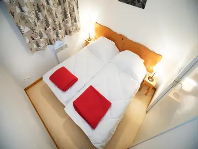 Un ou plusieurs lits dans un hébergement de l'établissement Apartment in Val Cenis with balcony