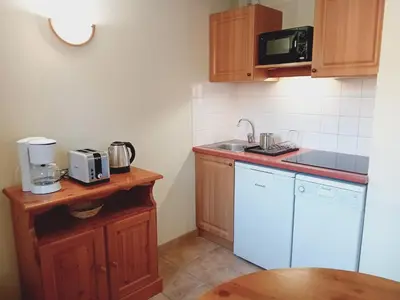 Cuisine ou kitchenette dans l'établissement Apartment Termignon near Ski Slopes