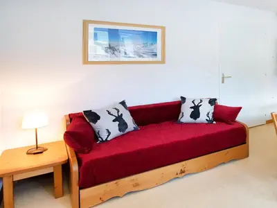 Coin salon dans l'établissement Apartment with parking for 5 people