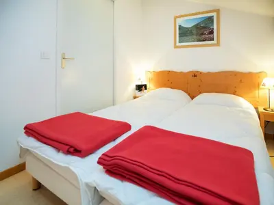 Un ou plusieurs lits dans un hébergement de l'établissement Apartment with parking for 5 people
