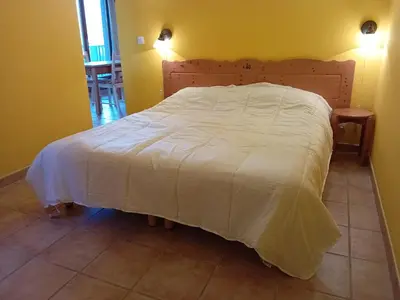 Un ou plusieurs lits dans un hébergement de l'établissement Apartment for 6 people in Val Cenis