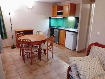 Cuisine ou kitchenette dans l'établissement Apartment with parking in Val Cenis