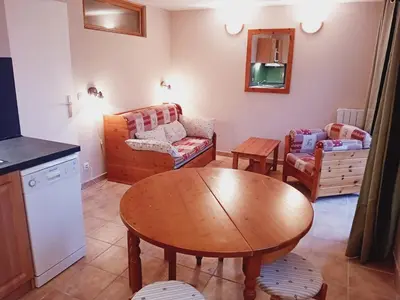 Cuisine ou kitchenette dans l'établissement Holiday home in Val Cenis for 4 people