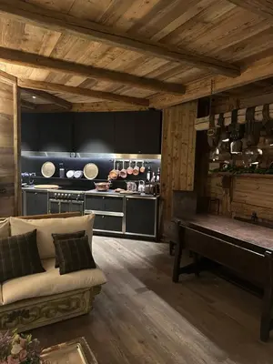 Cuisine ou kitchenette dans l'établissement les 2 ours