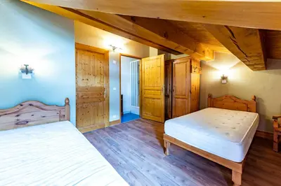 Un ou plusieurs lits dans un hébergement de l'établissement lesetoilesdelaplagne chalet 16 au pied piste a belle plagne