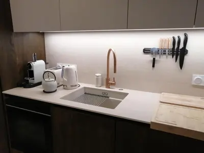 Cuisine ou kitchenette dans l'établissement Le SANTA
