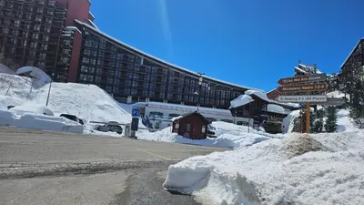 L'établissement Plein Sud, skis aux pieds, linge & ménage inclus---South-facing, SKI-IN-OUT, all included---Arc 2000, Le Varet en hiver