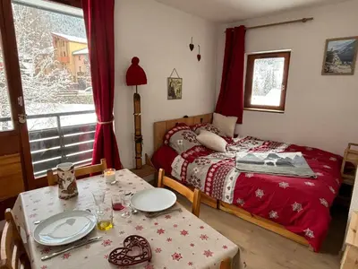 Plan de l'établissement Appartement cosy 4 pers avec balcon à Val Cenis - FR-1-508-307