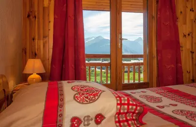Vue générale sur la montagne ou vue sur la montagne depuis le B&B/chambre d'hôtes