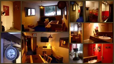 Télévision ou salle de divertissement dans l'établissement Arcs 1800 - Studio chaleureux et confortable
