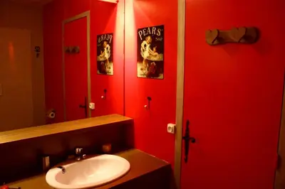 Salle de bains dans l'établissement Arcs 1800 - Studio chaleureux et confortable