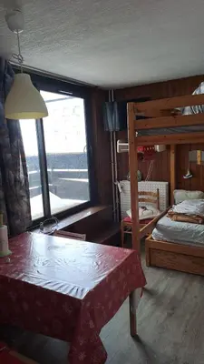 Un ou plusieurs lits dans un hébergement de l'établissement Appart 2-3 pers Tignes Val Claret