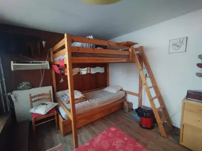Un ou plusieurs lits dans un hébergement de l'établissement Appart 2-3 pers Tignes Val Claret