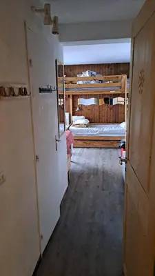 Un ou plusieurs lits dans un hébergement de l'établissement Appart 2-3 pers Tignes Val Claret