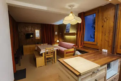 Coin salon dans l'établissement MyHome - Bol8 - T2 5pax skis aux pieds Val Claret