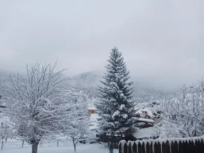 L'établissement Les Glaciers en hiver