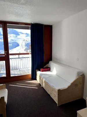 Un ou plusieurs lits dans un hébergement de l'établissement Appartement Arcs 2000