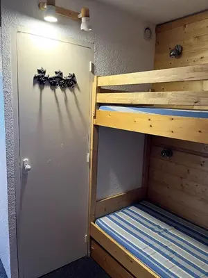 Un ou plusieurs lits superposés dans un hébergement de l'établissement Appartement Arcs 2000