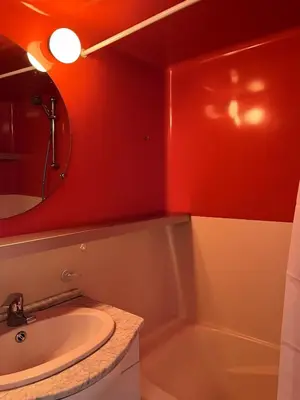 Salle de bains dans l'établissement Appartement Arcs 2000