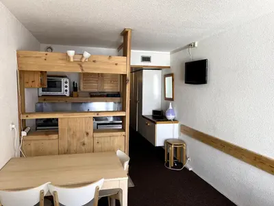 Cuisine ou kitchenette dans l'établissement Appartement Arcs 2000