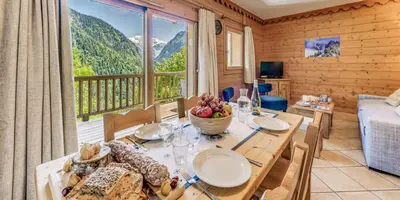 Vue générale sur la montagne ou vue sur la montagne depuis l'appartement