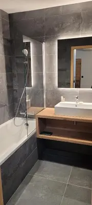 Salle de bains dans l'établissement Vanoise Luxe Escape - Champagny La Plagne