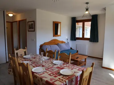 Plan de l'établissement Appartement confortable à Aussois pour 6 avec terrasse - FR-1-508B-1