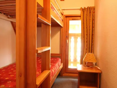 Un ou plusieurs lits dans un hébergement de l'établissement Appartement confortable pour 6 pers avec balcon à Aussois - FR-1-508B-3
