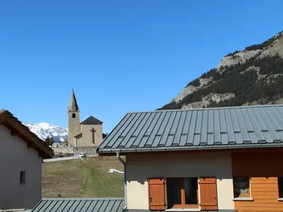 Vue générale sur la montagne ou vue sur la montagne depuis l'appartement