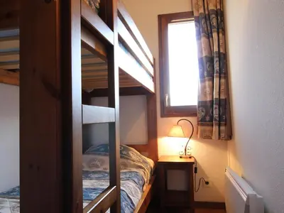 Un ou plusieurs lits dans un hébergement de l'établissement Appartement spacieux 6 pers, vue montagne, Aussois - FR-1-508B-28