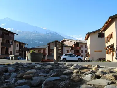 Vue générale sur la montagne ou vue sur la montagne depuis l'appartement