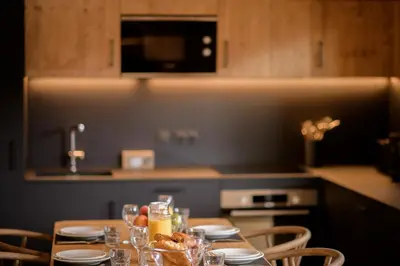 Cuisine ou kitchenette dans l'établissement TERRESENS - L'Etoile de la Vanoise